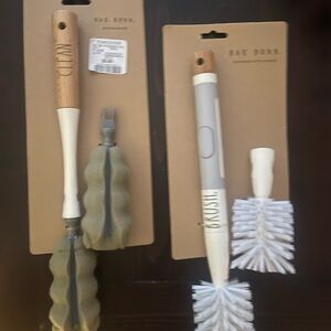 Rae Dunn White Kitchen Brush Set